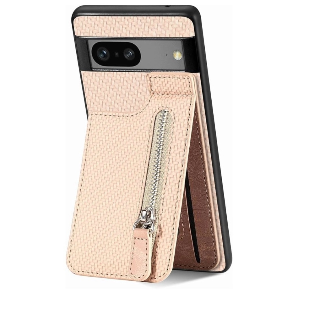 Stylish Beige Phone Case with Card Holder